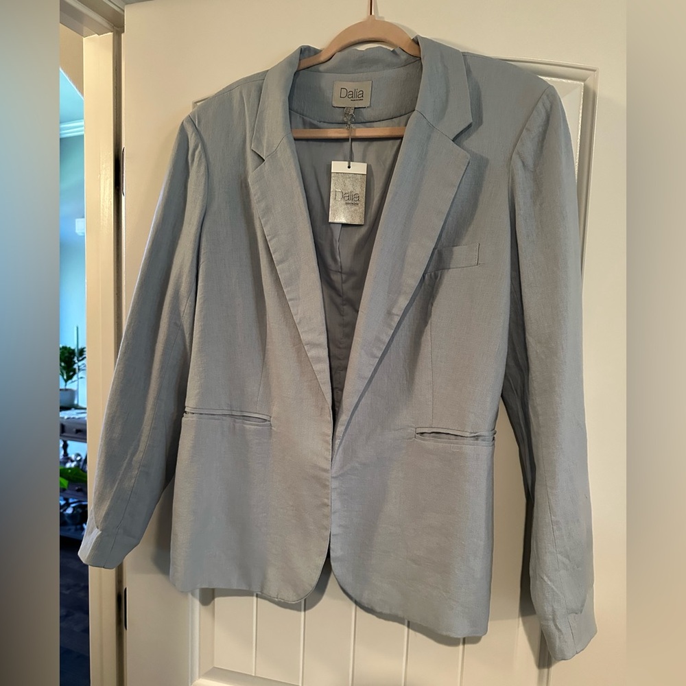 NWT Dalia Women's Soft Blue Suit Jacket